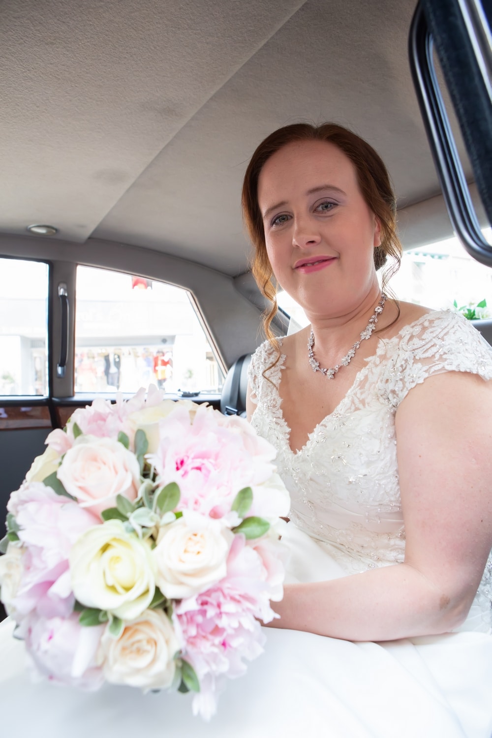 Bride arrives at The Halston Carlisle for Wedding