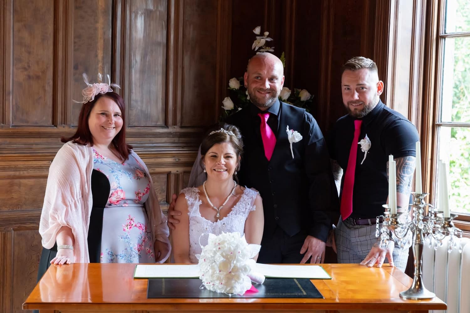 Bride and Groom at Carlisle Registry Office