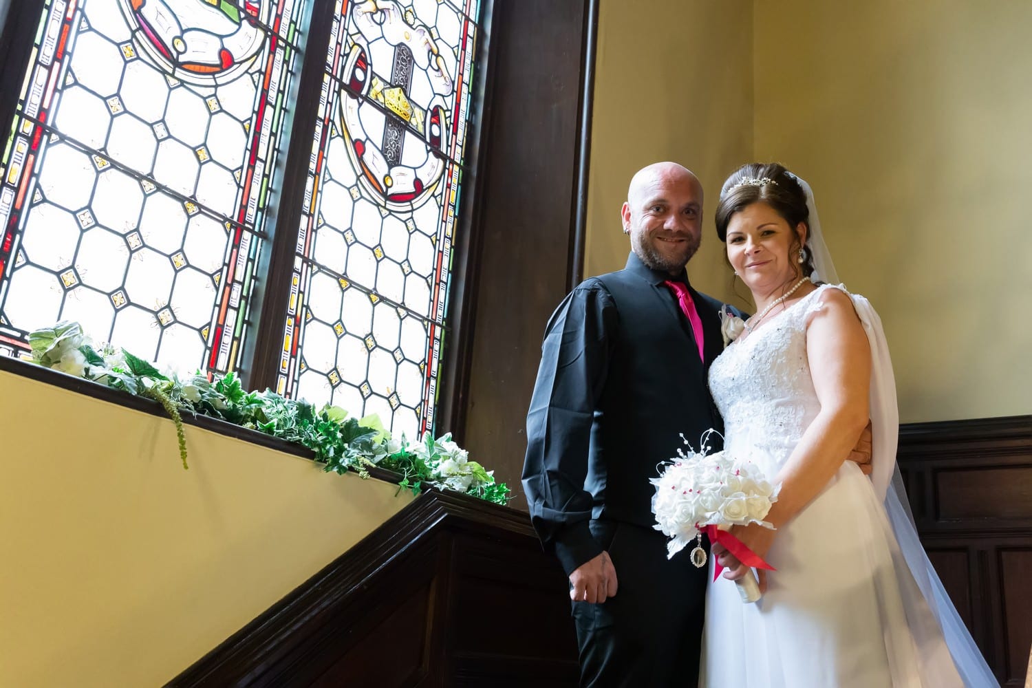 Bride and Groom at Carlisle Registry Office