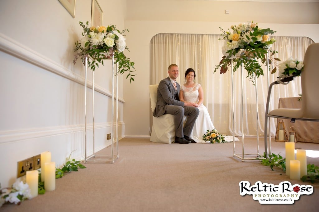 Bride and Groom at Tullie House Museum and Art Gallery Carlisle