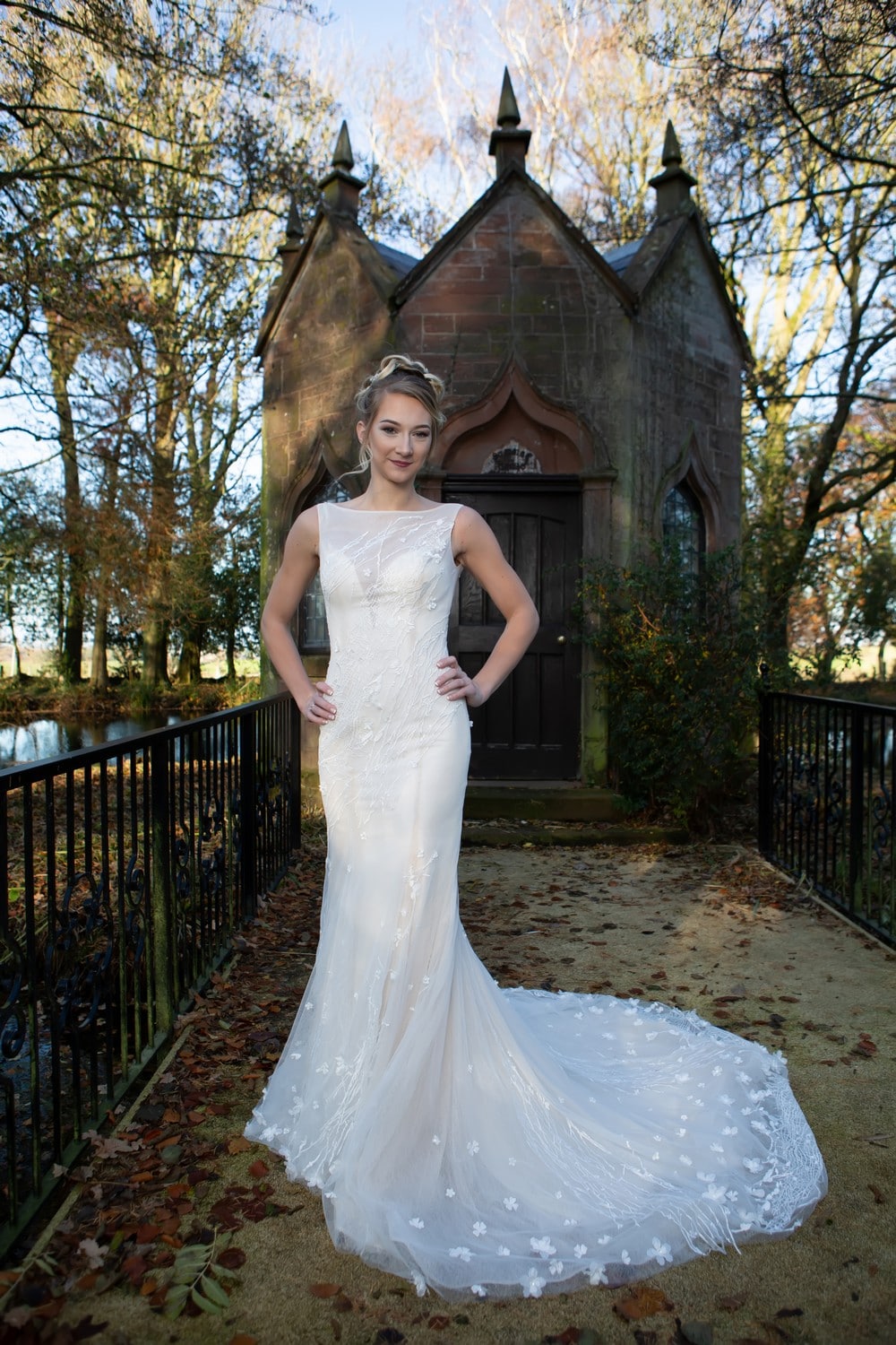 Wedding Dress Catalogue Photo Session at Blaithwaite Hall near Carlisle